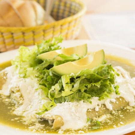 Enchiladas verdes